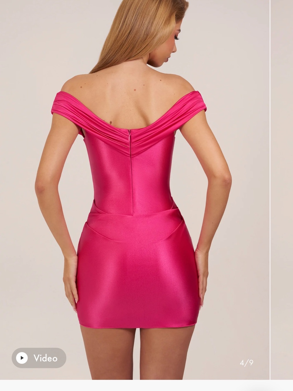 Oh Polly Maeve Dress in Raspberry - Picture 3 of 3